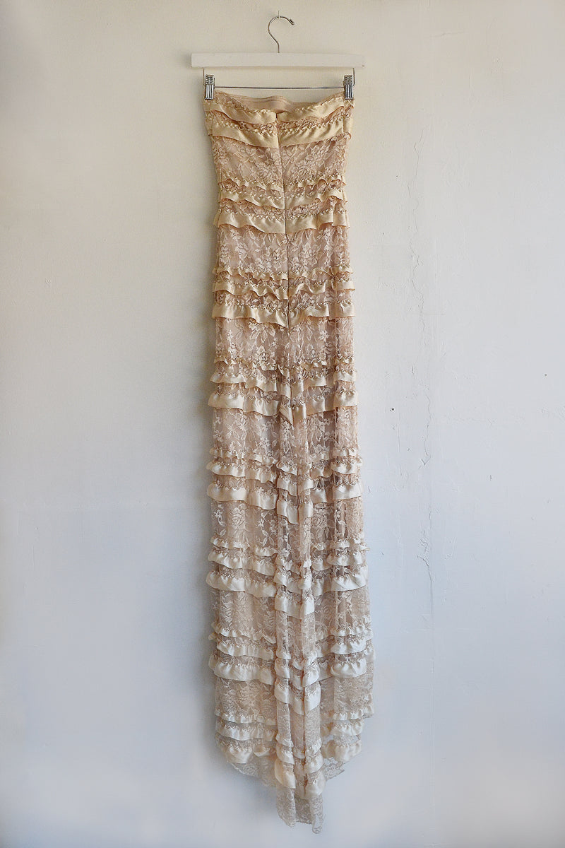 Ruffled Sleeveless Tiered Maxi Dress with Pockets