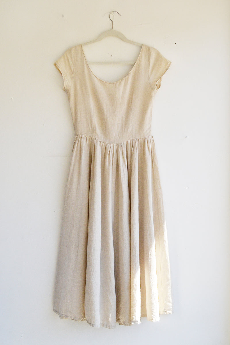 Esprit Cotton Linen Midi Dress – Rosen