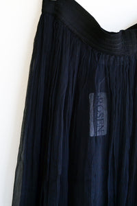 Black Semi Sheer Maxi Skirt