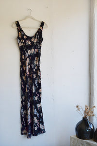 90s Navy Floral Maxi Dress Rosen 90s Navy Floral Maxi Dress Rosen