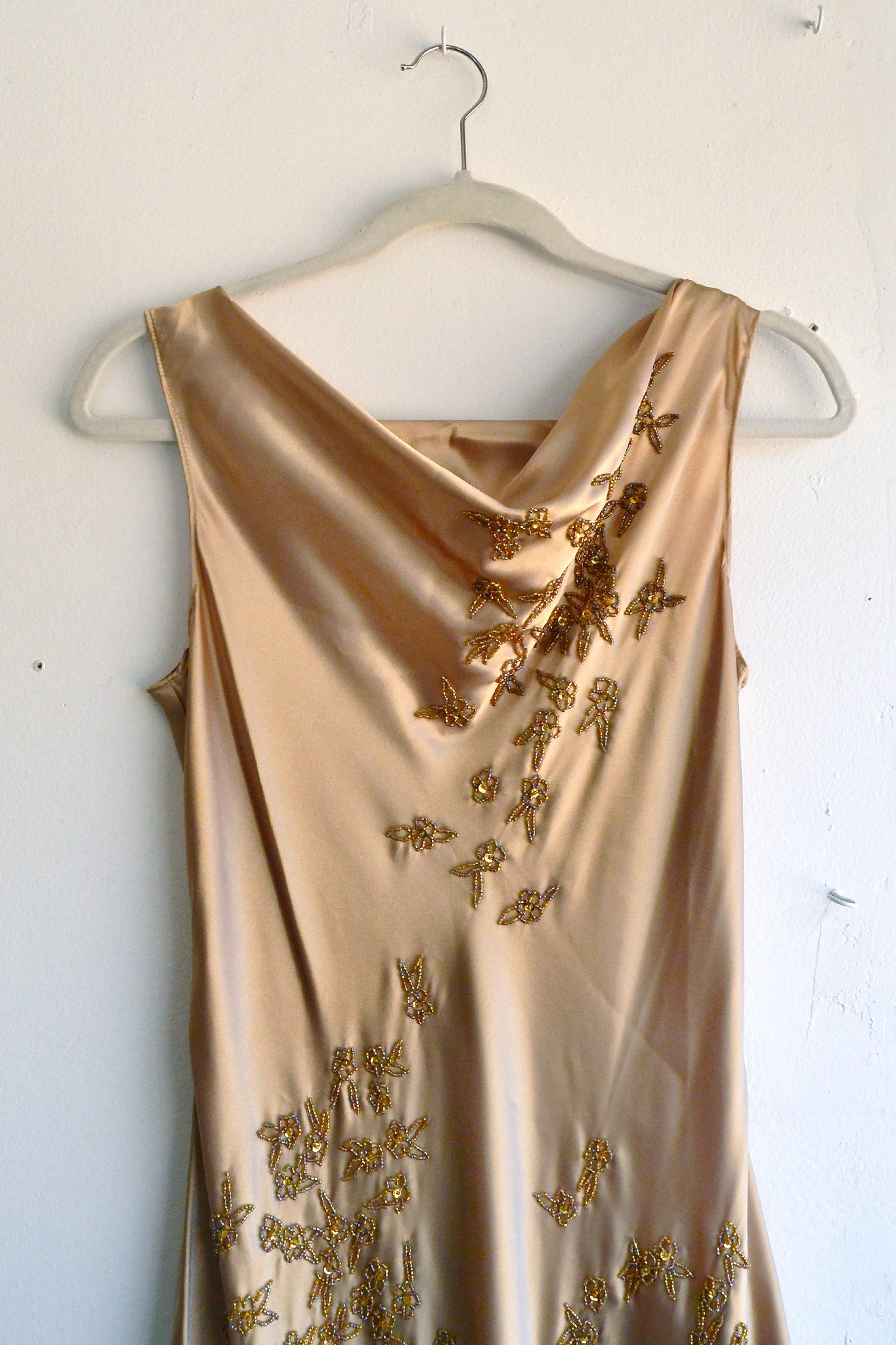 Gold Beaded Maxi Dress Rosen Gold Beaded Maxi Dress Rosen