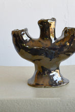 Moreau Ceramics: Silver Chunk Candle Holder