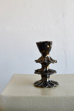 Moreau Ceramics: Silver Fleur Candle Holder