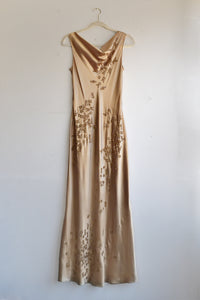 Gold Beaded Maxi Dress