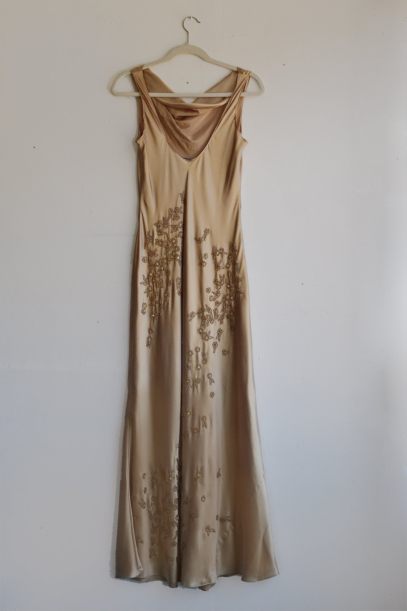 Gold Beaded Maxi Dress Rosen Gold Beaded Maxi Dress Rosen
